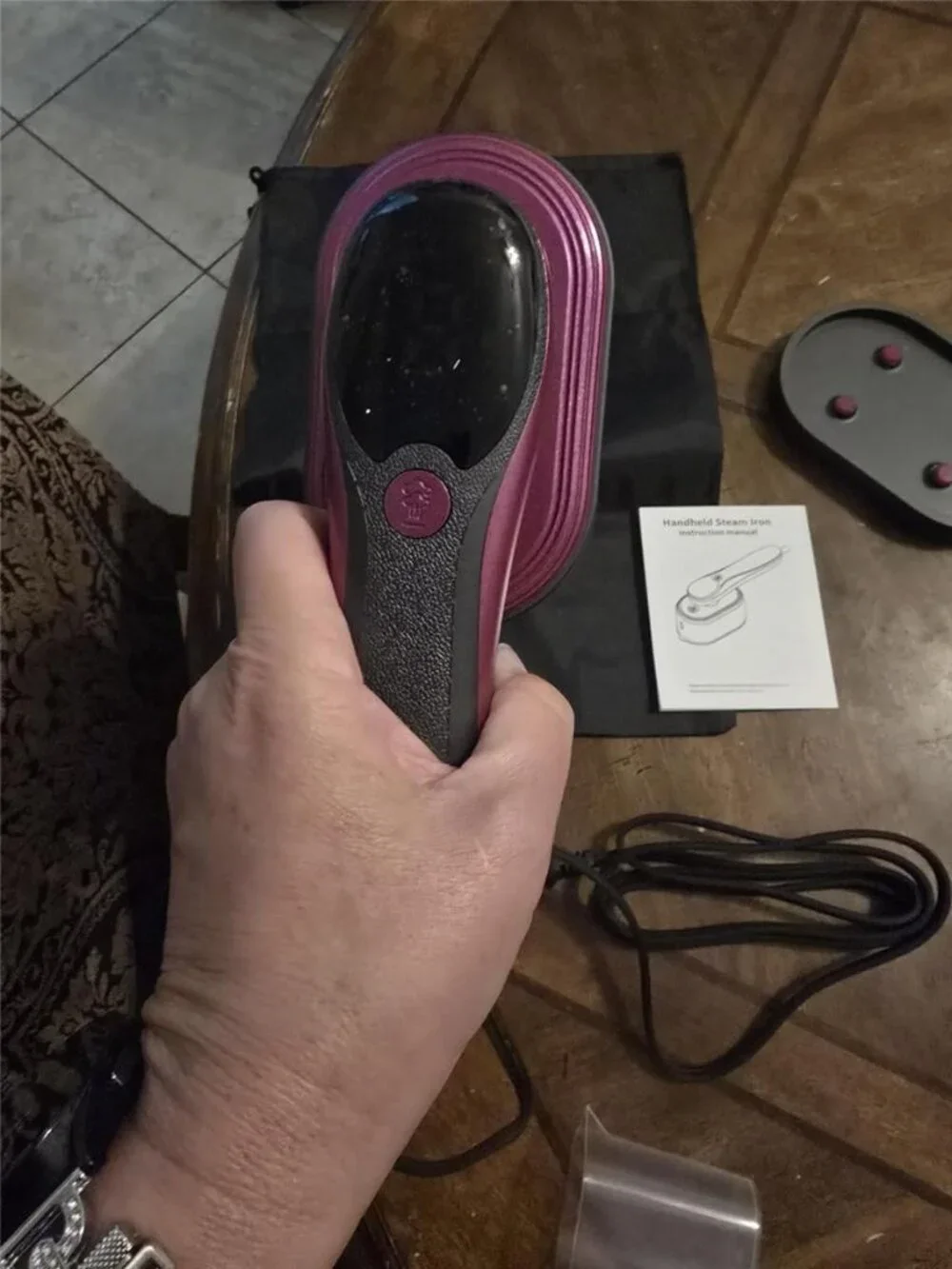 Travel Steamer for Clothes, Portable 2 in 1 Dry Steam Iron Handheld |